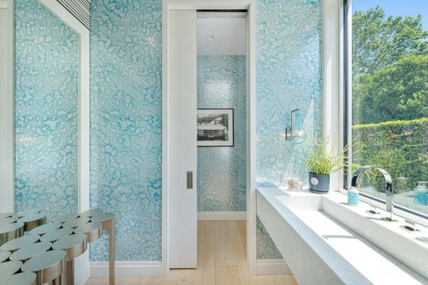 Bathroom, Interior, Wood Texture Flooring