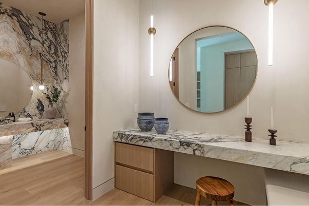 Bathroom, Interior, Wood Texture Flooring