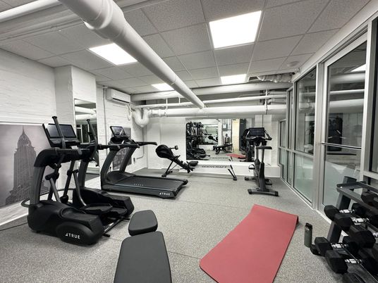 Fitness Equipment, Gym, Interior, Recessed Lighting