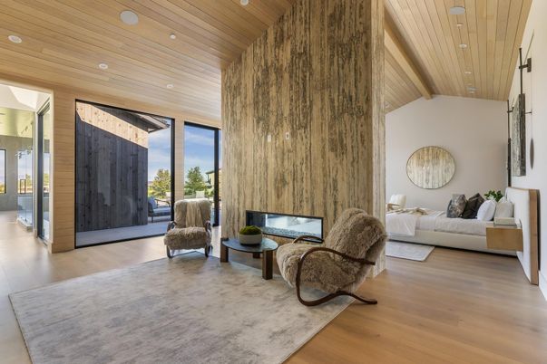 Interior, Recessed Lighting, Wooden Ceilings, Wood Texture Flooring, Wooden Walls