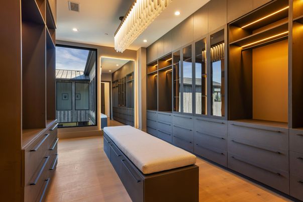 Interior, Pendant Lights, Recessed Lighting, Walk-in Closets, Wood Texture Flooring