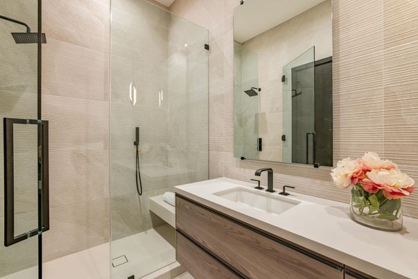 Bathroom, Glass Shower, Interior