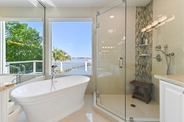 Bathroom, Free Standing Baths, Glass Shower, Interior