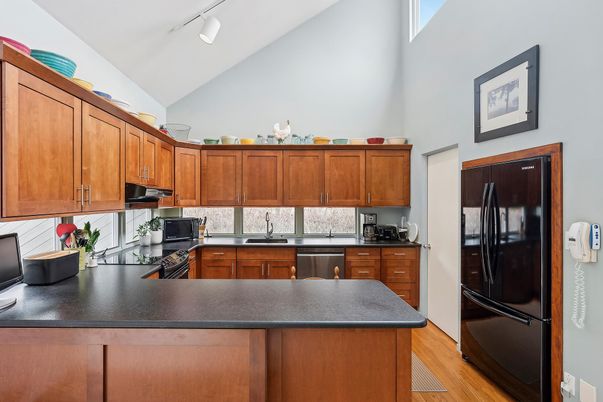 Interior, Kitchen, Wood Texture Flooring