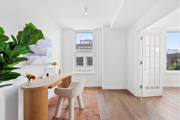 Home Office, Interior, Wood Texture Flooring