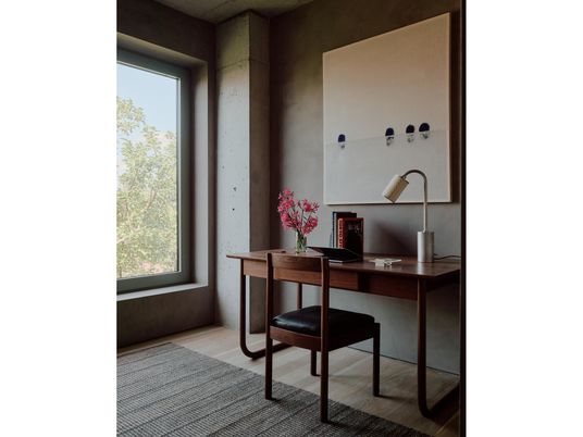 Home Office, Interior, Wood Texture Flooring