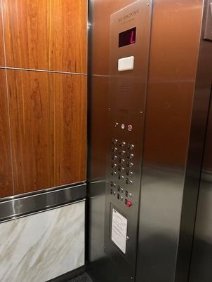 Elevator, Interior, Wooden Walls