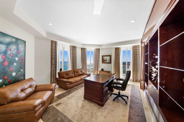Home Office, Interior, Recessed Lighting