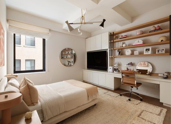 Bedroom, Home Office, Interior, Wood Texture Flooring