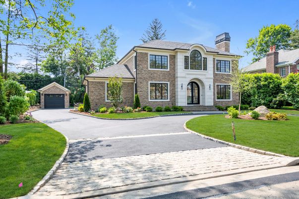 Detached Garage, Exterior, Facade, Brick Facade, French Provincial