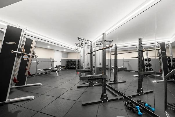 Fitness Equipment, Gym, Interior, Recessed Lighting