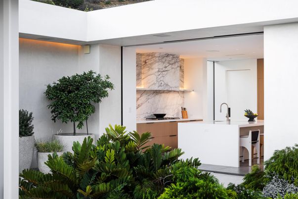 Interior, Kitchen, Marble Walls
