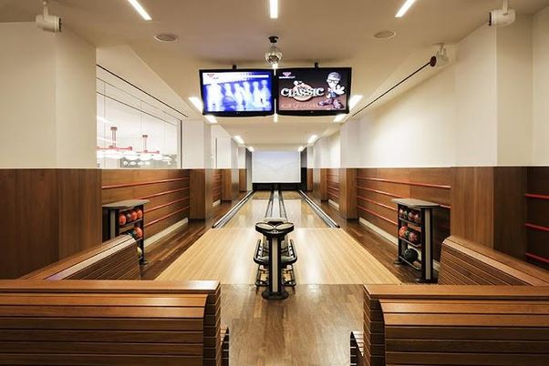 Interior, Projection Screen, Recessed Lighting, Wood Texture Flooring, Wooden Walls