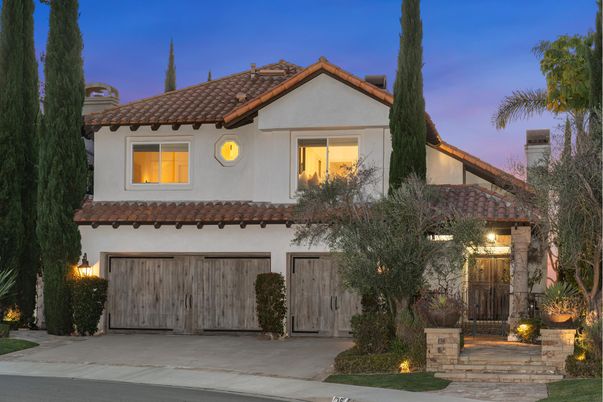 Attached, Exterior, Facade, Spanish Mediterranean