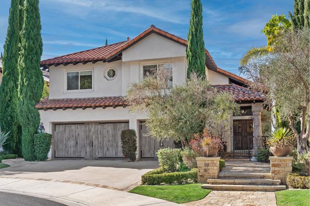 Attached, Exterior, Facade, Spanish Mediterranean