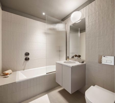 Bathroom, Interior, Recessed Lighting