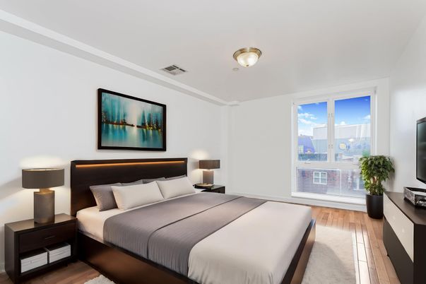 Bedroom, Interior, Wood Texture Flooring