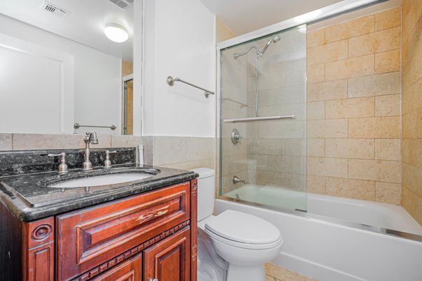 Bathroom, Glass Shower, Interior, Stone Walls