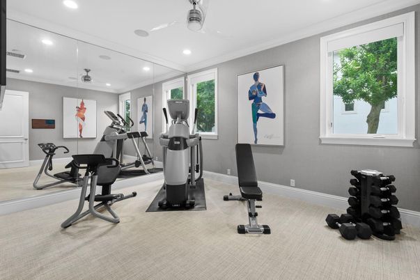 Fitness Equipment, Interior, Recessed Lighting