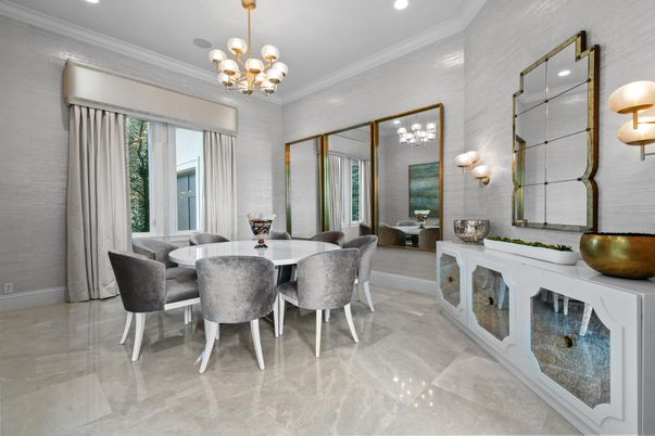 Chandelier, Dining room, Interior, Recessed Lighting