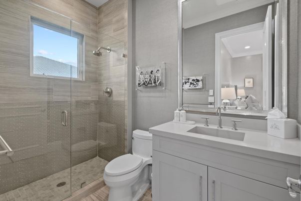 Bathroom, Bedroom, Glass Shower, Interior, Recessed Lighting