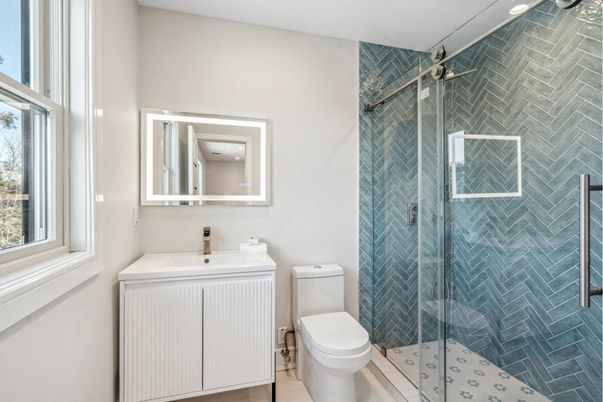 Bathroom, Glass Shower, Interior