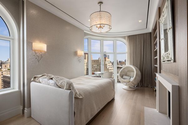 Bedroom, Fireplace, Interior, Wood Texture Flooring