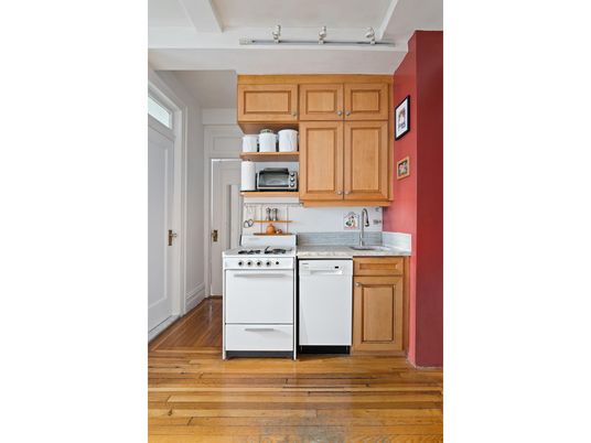 Interior, Kitchen, Wood Texture Flooring