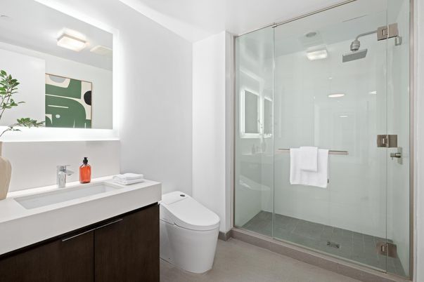Bathroom, Glass Shower, Interior
