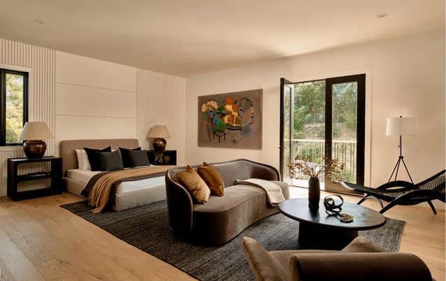 Bedroom, Interior, Wood Texture Flooring