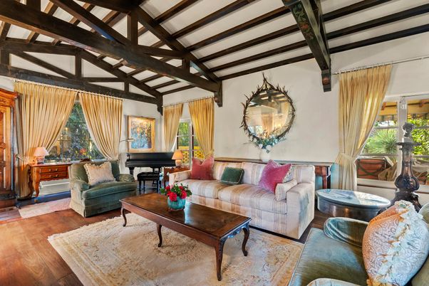 Interior, Living room, Piano, Wooden Beams, Wood Texture Flooring