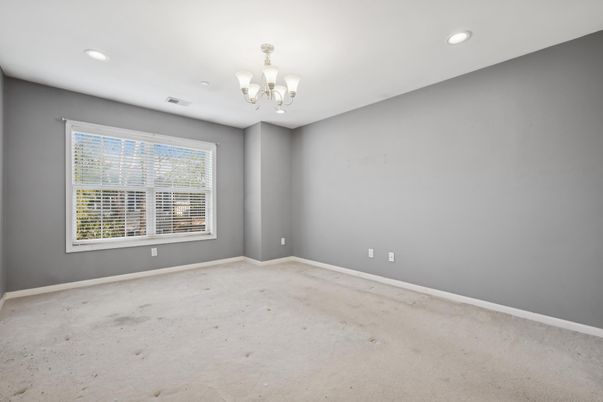 Chandelier, Empty room, Interior, Recessed Lighting