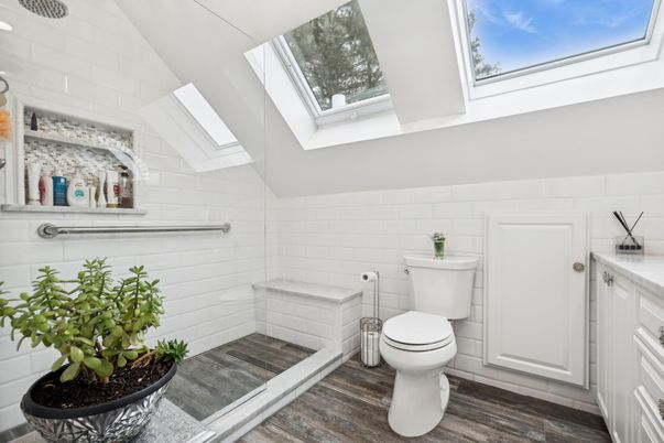 Bathroom, Interior, Wood Texture Flooring