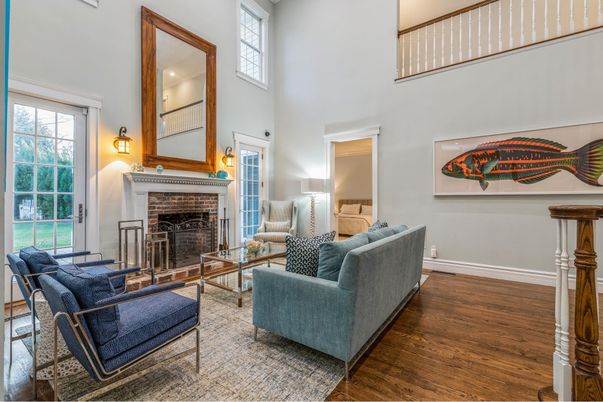 Fireplace, Interior, Living room, Wood Texture Flooring