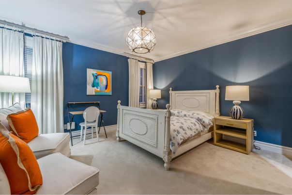 Bedroom, Interior, Pendant Lights