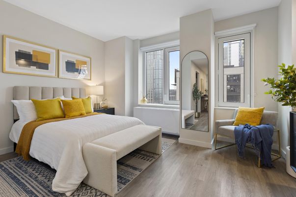 Bedroom, Interior, Wood Texture Flooring
