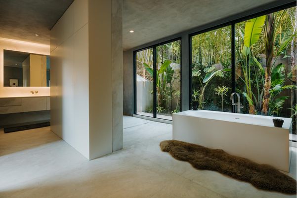 Bathroom, Free Standing Baths, Interior, Recessed Lighting