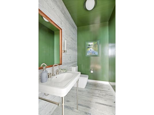 Bathroom, Interior, Wood Texture Flooring