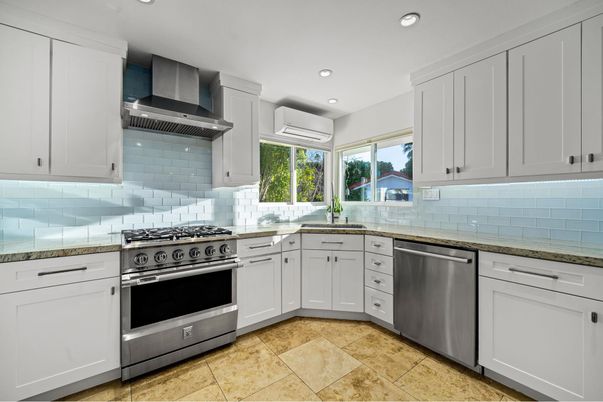 Interior, Kitchen, Recessed Lighting, Stainless Steel Appliances