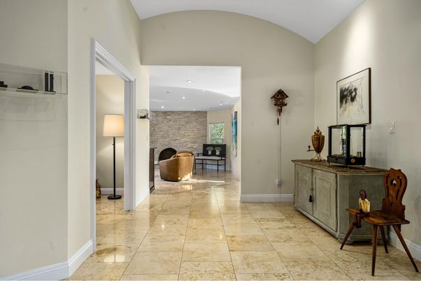 Interior, Recessed Lighting, Stone Walls