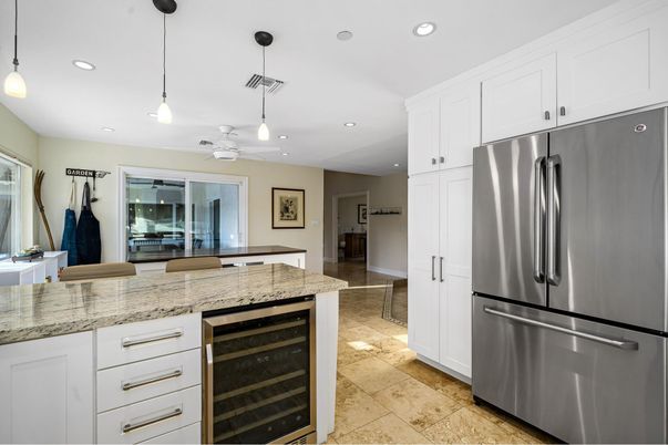 Interior, Kitchen, Pendant Lights, Recessed Lighting, Stainless Steel Appliances