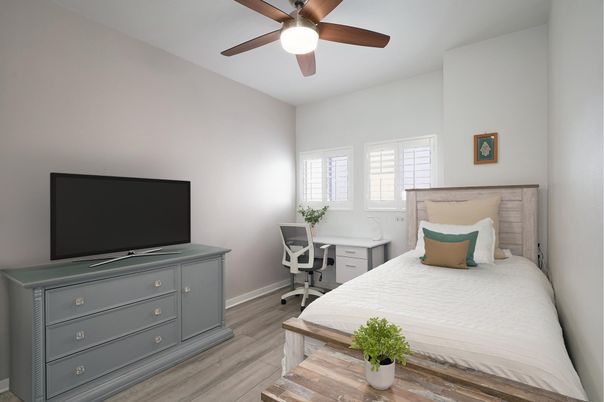 Bedroom, Home Office, Interior, Wood Texture Flooring