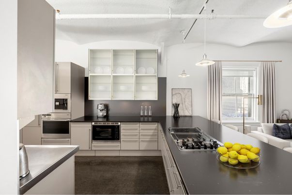 Interior, Kitchen, Pendant Lights, Stainless Steel Appliances