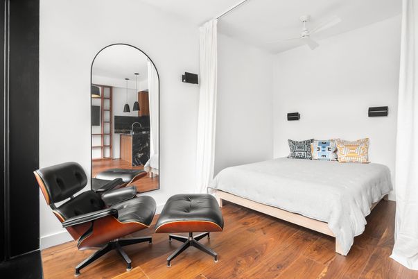 Bedroom, Interior, Wood Texture Flooring