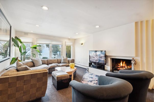 Fireplace, Interior, Living room, Recessed Lighting