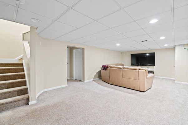 Interior, Living room, Recessed Lighting