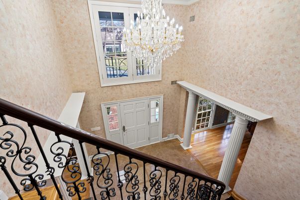 Chandelier, Interior, Wood Texture Flooring