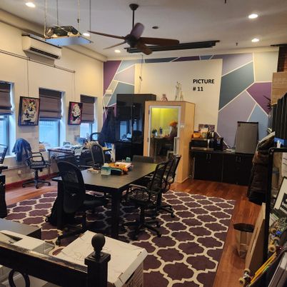 Home Office, Interior, Pendant Lights, Recessed Lighting, Wood Texture Flooring