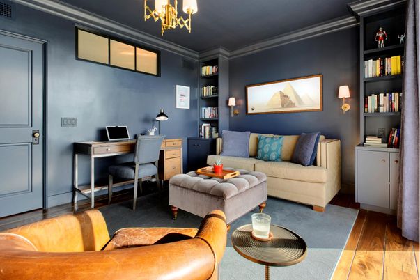 Home Office, Interior, Wood Texture Flooring