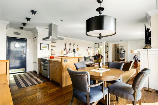 Dining room, Interior, Kitchen, Wood Texture Flooring